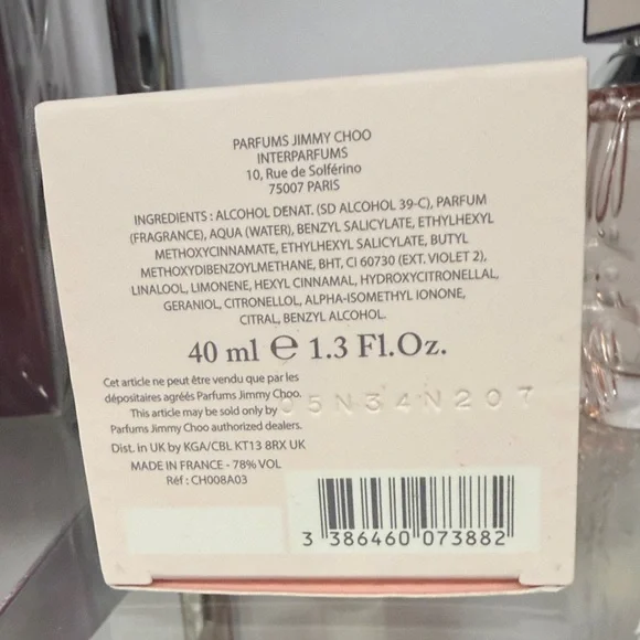 Jimmy Choo L'Eau Pink and Silver Perfume - Picture 2 of 2